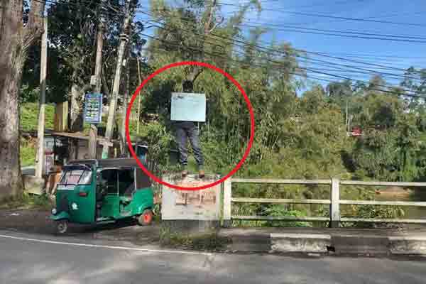 ‘தோட்ட காட்டான்’ என அழைக்காதே; மேதினத்தில் கவனம் ஈர்த்த பதாகை! | Don T Call Him Gardener Individual Struggle