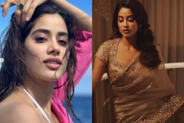 நேத்து சேலை இன்று குட்டையாடை!! ஆடையில் கவர்ச்சியை வீசும் ஸ்ரீதேவி மகள் ஜான்வி..