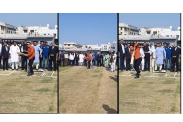 மைதானத்தில் கிரிக்கெட் விளையாடி மகிழ்ந்த ஜெய் ஷா - வைரலாகும் வீடியோ...!