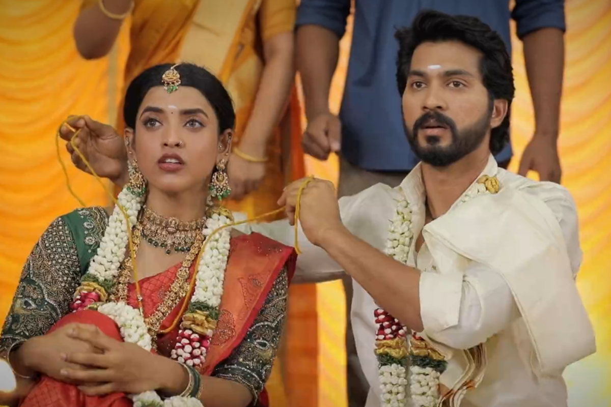 நின்றுபோன சேரன் திருமணம்! துப்பாக்கி முனையில் சந்தாவை இழுத்து சென்ற கும்பல்... அய்யனார் துணை சீரியல் | Cheran Chandha Marriage Stopped In Ayyanar Thunai