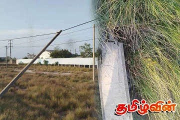 ஆனையிறவில் சாய்ந்து விழும் நிலையில் மின்சார கம்பம்: விடுக்கப்பட்டுள்ள கோரிக்கை