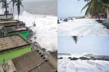 சுனாமி போல் பொங்கிய கடல் அலை..வீடுகளில் புகுந்த தண்ணீர் - கடும் அவதியில் மக்கள்!