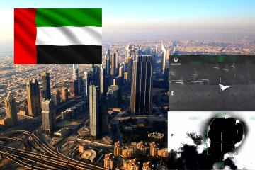 ஈரானிய ட்ரோன்களை சுட்டு வீழ்த்திய வான் பாதுகாப்பு படை- UAE வெளியிட்ட காணொளி