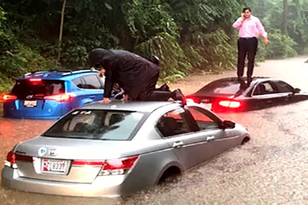 கொட்டித் தீர்க்கும் கனமழையில் மூழ்கியது வாஷிங்டன் - சாலைகளில் பெருக்கெடுத்து ஓடும் வெள்ளத்தால் மக்கள் பாதிப்பு | World