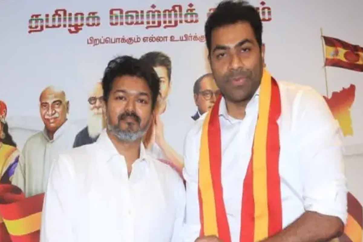 ஆதவ் அர்ஜுனா கார் ஏறி காவலருக்கு கால் முறிவு | Aadhav Arjuna Car