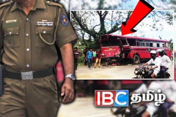 அரச பேருந்தை மோதித் தள்ளிய கனரக வாகனம்: அறுவர் வைத்தியசாலைக்கு.!