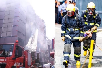 கொழும்பில் பயங்கர தீ விபத்து: தீயை அணைக்க களமிறங்கிய விமானப்படை