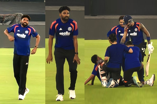 India vs South Africa T20 World Cup 2026, Hardik Pandya shot hits Mohammed Siraj, Siraj injury update T20 World Cup, India cricket injury scare, ICC T20 World Cup Super Eight 2026, Hardik Pandya batting practice incident, Mohammed Siraj knee injury news, India vs SA match preview T20 WC #INDvsSA #T20WorldCup2026 #HardikPandya #MohammedSiraj #CricketUpdates #TeamIndia #SuperEights #ICCT20WorldCup