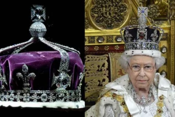 එළිසබෙත් රැජිනත් බිය කළ ඇයගේ ඔටුන්නේ ඇති ශාපලත් කොහිනූර් දියමන්තිය. (PHOTOS)