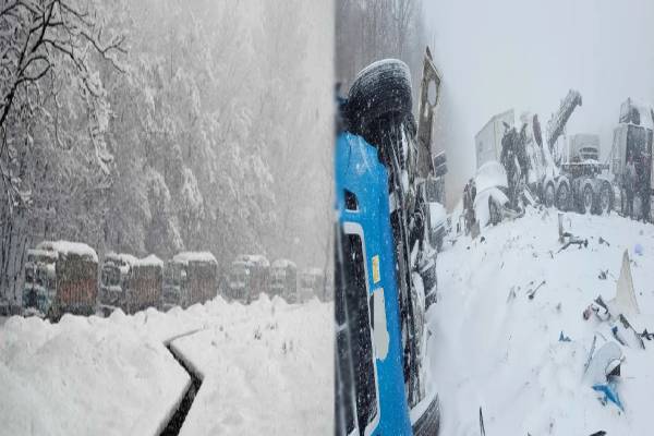 கனடாவில் தொடரும் கடும் பனிப்புயல்; மின்சாரம், தரை வழி மற்றும் வான் வழி போக்குவரத்து சேவைகளும் பாதிப்பு! | Flood Warning Alert Canada No Power And Transport