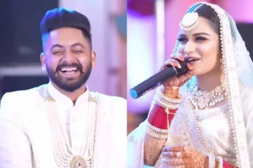 பாட்டு பாடி கலாட்டா செய்த கியூட் மணமகள்! சிரிப்பை அடக்க முடியாத மாப்பிள்ளையின் ரியக்சன்