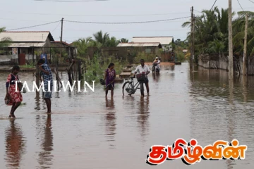 மன்னாரில் மழை காரணமாக 2000இற்கும் மேற்பட்ட குடும்பங்கள் பாதிப்பு