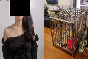 20 நாட்கள் நாய்க் கூண்டில் அடைக்கப்பட்டிருந்த பெண்!