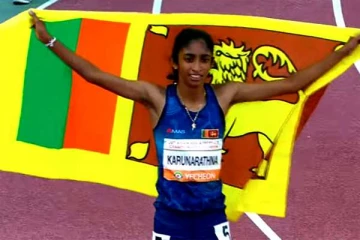 ஆசிய தடகள போட்டிகளில் புதிய சாதனை: இலங்கைக்கு தங்க பதக்கம்