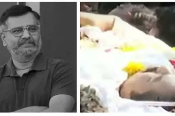 மக்கள் வெள்ளத்துக்கு நடுவே விவேக்கின் இறுதி ஊர்வலம் தொடங்கியது