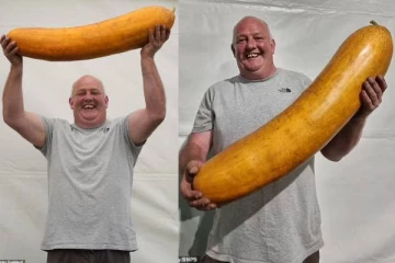 உலகின் மிகப்பெரிய வெள்ளரிகளை விளைவித்து பிரித்தானியர் சாதனை! எடை இத்தனை கிலோவா!!