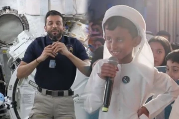 சர்வதேச விண்வெளி நிலையத்திலிருந்து பூமியில் உள்ள மகனுடன் பேசிய தந்தை!