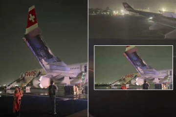 டெல்லியில் புறப்பட்ட போது தீப்பற்றி எரிந்த சுவிஸ் விமானம்! 6 பேர் படுகாயம்