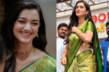 சிவகார்த்திகேயன் அடுத்தப்பட ஹீரோயின் பாக்யஸ்ரீ பச்சைகலர் புடவையில் கலக்கல் போட்டோஷுட் புகைப்படங்கள்