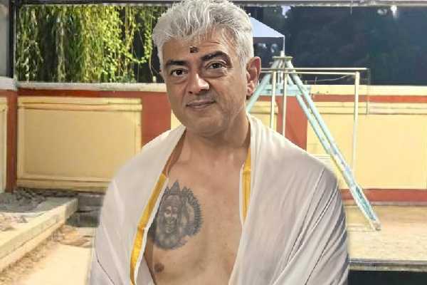 அஜித் நெஞ்சில் குத்தியுள்ள சாமி டாட்டூ இதுதான்..பின்னணி என்ன நடந்தது.. | Secret Behind Actor Ajith Kumar New Tattoo