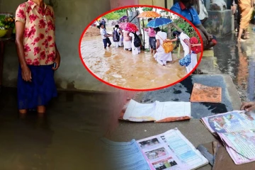 தொடர் வெப்பநிலையிலும் வெள்ளத்தால் அவதியுறும் மக்கள்