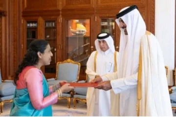 கத்தார் நாட்டிற்கான இலங்கை தூதுவருக்கு நற்சான்றிதழ் வழங்கி வரவேற்பு