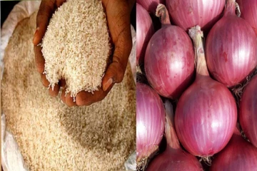 அரிசி, வெங்காயத்திற்கான வரி குறைப்பு