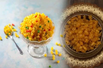 அட்டகாசமான சுவையில் எளிமையாள முறையில் இனிப்பு பூந்தி செய்வது எப்படி?