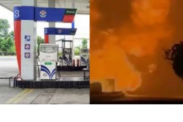 வெடித்து சிதறிய பெட்ரோல் பங்க்..உடல் சிதறி உயிரிழந்த 4 பேர் உயிரிழந்த கொடூரம் - பகீர் பின்னணி!