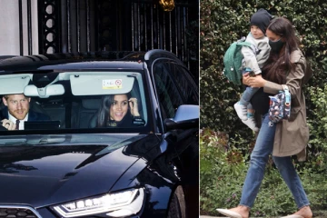 நிறைமாத கர்ப்பிணியாக இளவரசர் ஹரியின் மனைவி மேகன்: ஹரி அமெரிக்கா திரும்பியபின் வெளியான முதல் புகைப்படம்