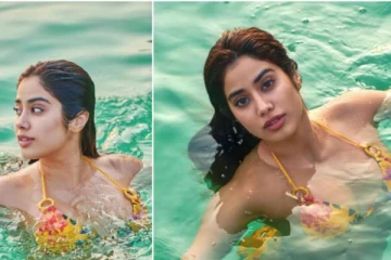 நீச்சல் உடையில் ஜான்வி கபூர் வெளியிட்ட புகைப்படங்கள் - வாயை பிளக்கும் ரசிகர்கள்