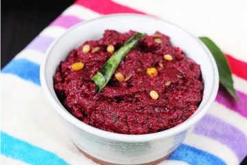 இரத்த ஓட்டத்தை அதிகரிக்கும் பீட்ரூட் சட்னி!  இட்லி, தோசை, சாதத்துக்கு வச்சு சாப்பிடலாம்