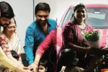 உச்சக்கட்ட மகிழ்ச்சியில் பாரதி கண்ணம்மா நடிகை! கேக் வெட்டி கொண்டாடிய குடும்பம்.... தீயாய் பரவும் வீடியோ