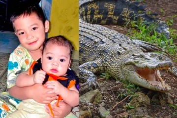 காணாமல் போன 4 வயது சிறுவன்..சடலமாக சுமந்து வந்து கரை சேர்த்த முதலை..அதிர்ந்த மக்கள்