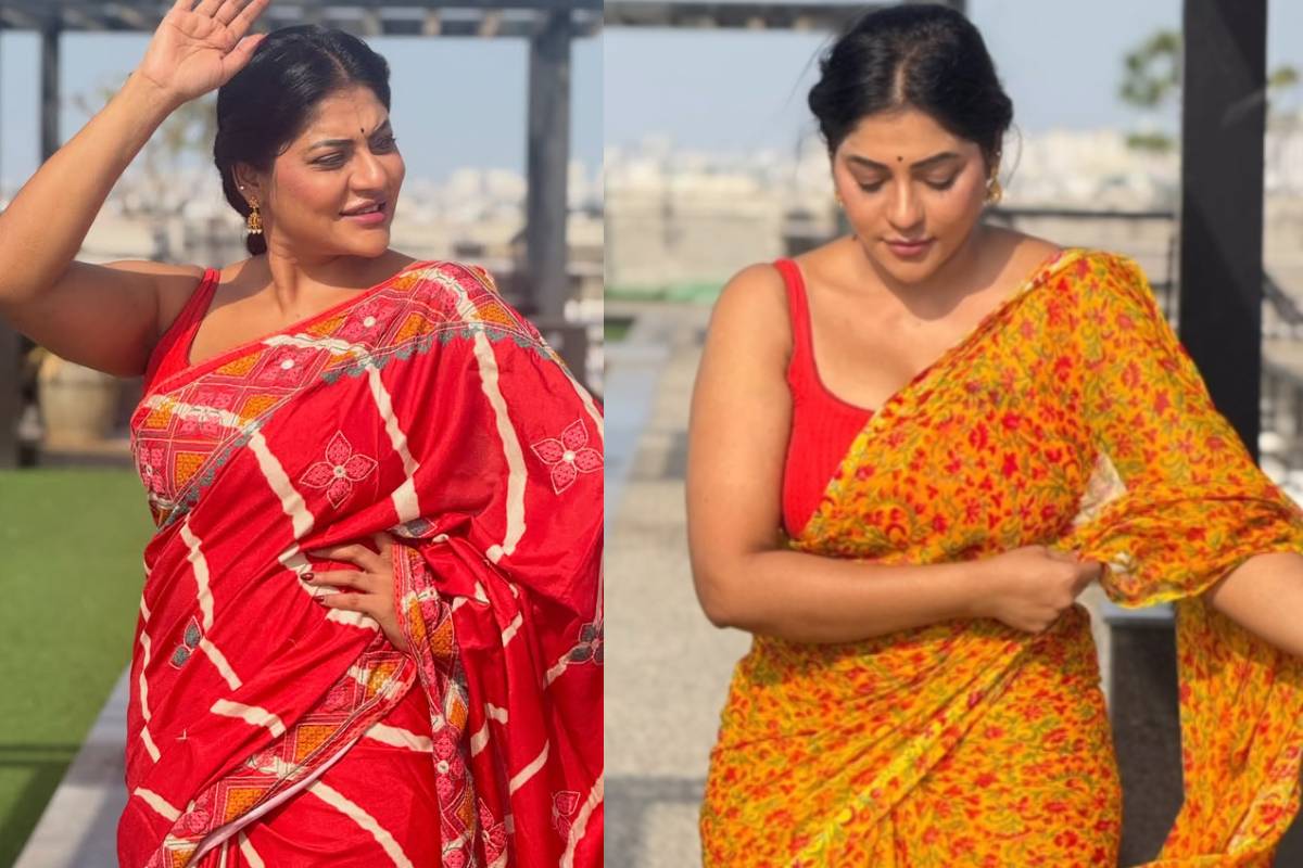 42 வயதில் ரசிகர்களை ஈர்க்கும் நடிகை ரேஷ்மா!! ரீசெண்ட் சேலை புகைப்படங்கள்... | Reshma Pasupuleti Saree Photoshoot Post 42 வயதில் ரசிகர்களை ஈர்க்கும் நடிகை ரேஷ்மா!! ரீசெண்ட் சேலை புகைப்படங்கள்... | Reshma Pasupuleti Saree Photoshoot Post