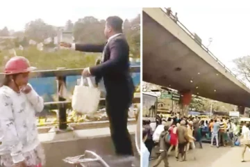 நடுரோட்டில் பணத்தை அள்ளி இறைத்த தாராள பிரபு - அதிரடி கைது!