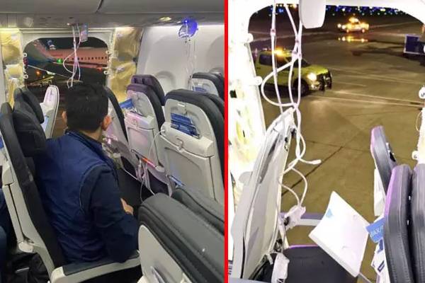 நடுவானில் திடீரென பறந்த விமான கதவு; அலறிய பயணிகள் - பகீர் வீடியோ! - தமிழ்நாடு