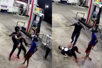 முகக் கவசம் அணிய சொன்ன ஊழியரை தூக்கி அடித்த நபர்