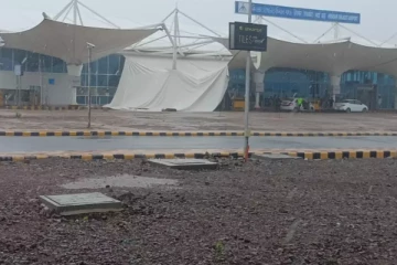 இந்தியாவில் மீண்டும் விமான நிலையமொன்றில் விபத்து