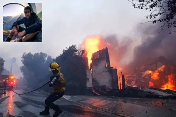 ஒரு பேரழிவு போல உணர்ந்து என் கைகள் நடுங்கின: பயங்கர காட்டுத்தீயில் தப்பிய இளைஞர்