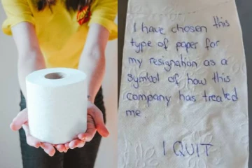 கழிவறை டிஷ்யூ பேப்பரில் ராஜினாமா கடிதம் - நிறுவனத்திற்கு அதிர்ச்சி கொடுத்த ஊழியர்