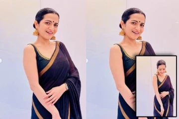 கருப்பு சேலையில் ரசிகர்களை கவர்ந்திழுக்கும் டிடி-- நடிகைகளை திணற விடும் அழகு