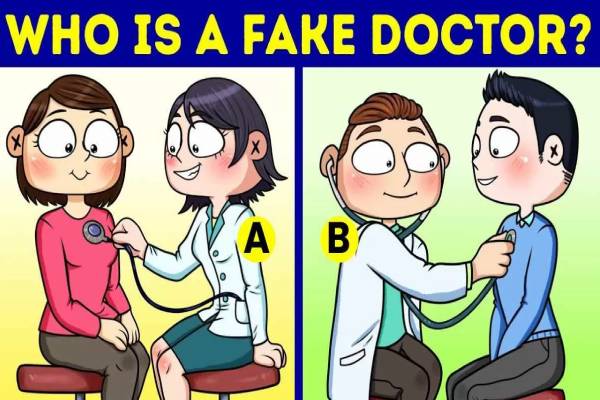 IQ Test: மாறுவேடத்தில் மறைந்திருக்கும் மருத்துவர்.. 5 வினாடிகளில் கண்டுபிடிங்க | Brain Teaser Iq Test Who Is The Fake Doctor