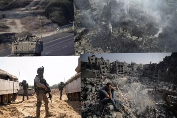 சுற்றி வளைக்கப்பட்டுள்ள காசா; தொடரும் தாக்குதல்