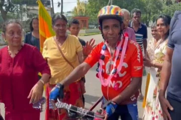 கொச்சிக்கடை முதல் யாழ்ப்பாணம்: சாதனைப் படைத்த முதியவர்!