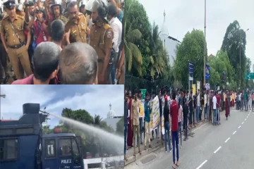 கொழும்பில் பதற்றம்: அனைத்து பல்கலை மாணவர் ஆர்ப்பாட்டத்தில் நீர்த்தாரை பிரயோகம்(Live)