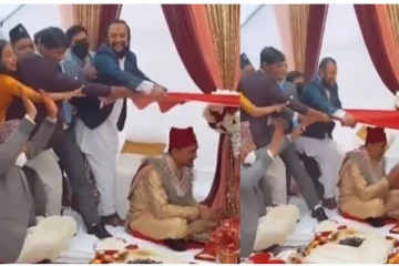 திருமண கொண்டாட்டத்தில் தூக்கி வீசப்பட்ட பெண்! பாவங்க அந்த பொண்ணு...!