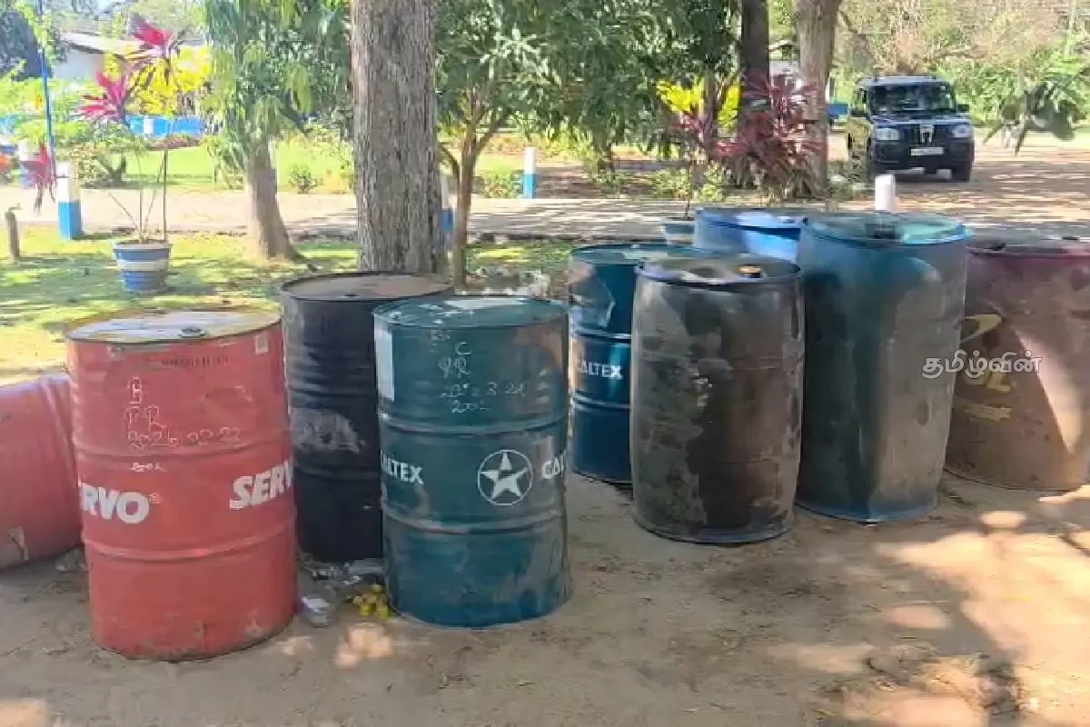 திருகோணமலையில் பதுக்கி வைக்கப்பட்டிருந்த 2000 லீற்றர் டீசல் மீட்பு: ஒருவர் கைது | 2000 Liters Of Diesel Recovered From Trinco