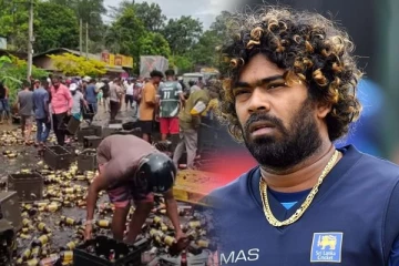 பீர் கொள்கலன் விபத்து; மலிங்கா பதிவு