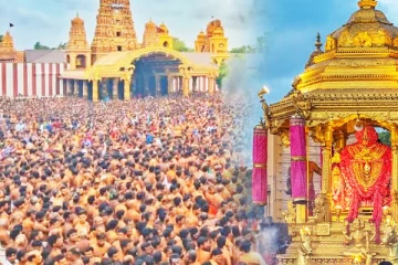 தங்க ரதத்தில் எழுந்தருளிய நல்லூர் கந்தன்